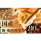ふるさと納税 餃子 千葉県 南房総市 餃子　40個×2袋セット mi0115-0002 餃子 中華 国産 豚肉 鶏肉 焼き餃子 揚げ餃子 水餃子 セット ランチ ディナー