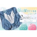 ファッション 2WAYショーツ ブルー×ラメ