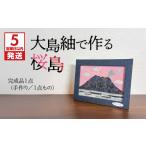 織物 繊維品 5営業日以内に発送 大島紬で作る桜島