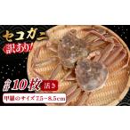 ふるさと納税 カニ ずわいガニ 鳥取県 日吉津村  活き 訳あり足折れご自宅用　日本海産親ガニ（セコガ二） 10枚