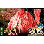 産黒毛和牛切り落とし 2000g