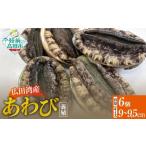 ふるさと納税 魚貝類 アワビ 岩手県 陸前高田市 広田湾産 養殖あわび 6個セット ( 殻長 9cm〜9.5cm ) アワビ 鮑 肉厚 冷蔵 料理 年末年始 おせち 人気 RT3189-…