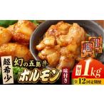 牛肉 ホルモン 12回定期便 幻の五島牛ホルモン 1kg