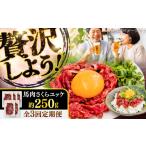 馬肉 全3回定期便 馬肉さくらユッケ 約250g