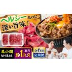 馬肉 全6回定期便 馬小間切り落とし 約1kg