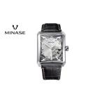 ふるさと納税 時計 秋田県 湯沢市 MINASE時計 SEVEN WINDOWS クロコレザータイプ（VM15-LDBYWH-SSD） MINASE 日本製 時計 腕時計 メンズ 高額 人気 ランキング…