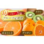 ふるさと納税 みかん・柑橘類 愛媛県 西条市 紅まどんな キウイ デコポン フルーツ定期便 全3回 愛媛県 西条市 旬のフルーツ定期便 2025年11月下旬〜12月開始 …