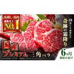 馬肉 全6回定期便 プレミアム三角バラ馬刺し
