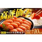 魚貝類 明太子 10回定期便 辛子明太子切れ子