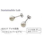 アクセサリー ピアス 真珠 6.0mm SV
