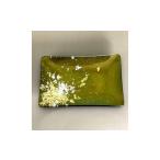金工品 角小皿 マジョ 金箔 グリーン