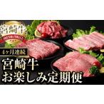 ふるさと納税 牛肉 宮崎県 日之影町  定期便・全4回(連続) 宮崎牛 お楽しみ 定期便 (全4回) すき焼き お肉 牛肉 黒毛和牛 宮崎牛 ブランド和牛 冷凍 国産 肩 …
