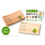 文房具 玩具 智頭の木の名刺 40枚セット