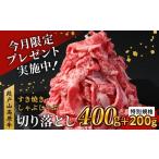 ふるさと納税 牛肉 愛知県 設楽町 国産ブランド牛 切り落とし 400g (200g×2） 小分け 段戸山高原牛 幻 牛 国産 牛肉 牛 スライス 地域 限定 小分け 大満足 赤…