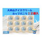 菓子 アイス 冷凍 大内山アイスクリーム カップバニラ12個入