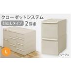クローゼットシステム ワイド引出し M 2個組