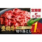 ふるさと納税 牛肉 すき焼き 愛知県 豊橋市  5回定期便・隔月発送 豊橋牛 切り落とし 1kg | 牛肉 肉 国産牛 肉 焼肉 すき焼き 定期便 しゃぶしゃぶ すきやき …