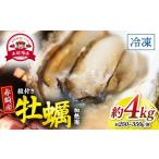 ふるさと納税 牡蠣 生牡蠣 岩手県 大船渡市 牡蠣 冷凍 殻付き 牡蠣 4kg 三陸産 急速冷凍 カキ かき 加熱用 カンカン焼き ガンガン焼き 蒸し牡蠣 カキ 真牡蠣 B…