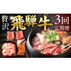牛肉 すき焼き 定期便 贅沢 飛騨牛 3回定期便