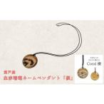 アクセサリー ペンダント 珊瑚 血赤珊瑚 ネームペンダント