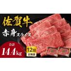 牛肉 すき焼き 定期便:12回 中山牧場 佐賀牛赤身スライス 1…