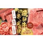 牛肉 ステーキ 飛騨牛お楽しみ定期便 3回お届け