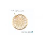 ネックレス 18金イエローゴールド 二つ菊ペンダントトップ