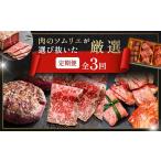 牛肉 3回定期便 肉のソムリエ厳選定期便