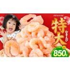 ふるさと納税 エビ 大阪府 泉佐野市 むきえび お試し 850g 特大5Lサイズ 下処理不要 小分け 訳あり サイズ不揃い バナメイエビ バラ凍結