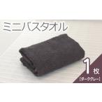 ふるさと納税 タオル・寝具 大阪府 泉佐野市  お試し ミニバスタオル 1枚（ダークグレー）40cm×120cm 500匁 国内製造 泉州タオル フェイスタオル 以上 バスタ…