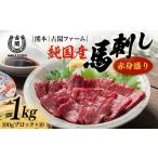 馬肉 FK7-0219 純 馬 赤身盛り 1kg