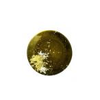 金工品 丸小皿 マジョ 金箔 グリーン