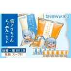 ふるさと納税 ラーメン 塩 北海道 千歳市  新千歳空港限定：雪ミク 雪ミクちゃん＊ラーメン(味噌味・塩味)各5食 計10食セット 乾麺