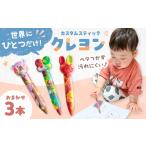 文房具 玩具 カスタムクレヨン スティッククレヨン 3本