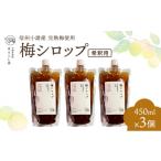 加工品等 信州小諸産梅シロップ 希釈用 450ml×3個