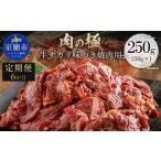 牛肉 焼肉 バーベキュー 6か月定期便 牛サガリ味つき焼肉用…