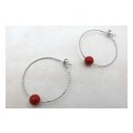 アクセサリー ピアス ループ ホワイトゴールド