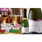 ふるさと納税 ワイン スパークリングワイン 広島県 三次市 ワイン VILLAQUA ピンク・イエロー 750ml 2本セット ワインセット 白ワイン ロゼ 受賞 国産 ワイン …
