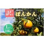 ふるさと納税 みかん・柑橘類 高知県 東洋町 徳村の訳ありぽんかん Lサイズ 10kg 国産 東洋町産 訳アリ 甘い コク ジューシー 果肉 高知県 東洋町 四国 お取り…