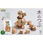 玩具 木のつぶ 40つぶ 木 積み木 つみき 立体パズル