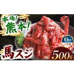 馬肉 定期便 6回 馬スジ 500g