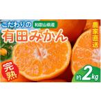 ふるさと納税 果物類 みかん 和歌山県 かつらぎ町  訳あり・ご家庭用 こだわりの有田みかん 約2kg 光センサー選別 農家直送 2026年10月中に順次発送予定 ／ み…
