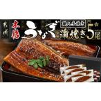 うなぎ 職人手焼きの本格うなぎ蒲焼き5尾
