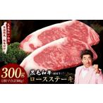 ふるさと納税 牛肉 ロース 大阪府 泉佐野市 黒毛和牛 ロースステーキ 2枚 総量 300g 氷温熟成×極味付け 国産 牛肉 経産牛 すてーき 訳あり サイズ不揃い