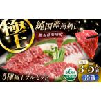 馬肉 全6回定期便 冷蔵 純 馬 馬刺し極上フルセット計約330g