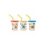 食器 グラス タンブラー ストロー付きコップ 3個