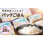 米 コシヒカリ パックごはん 20個