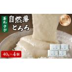 人参 大根 他根菜 自然薯茎わさびとろろ 40g×4個