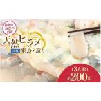 魚貝類 紀州産天然ヒラメ刺身 造り 3人前