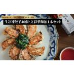 餃子セット 文菜華 生冷凍餃子 辣油